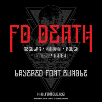 FD Death Layered Font