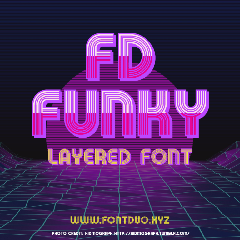 FD Funky Layered Font